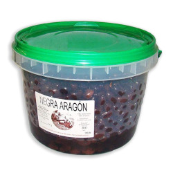 ACEITUNAS NEGRAS DE ARAGON CUBO 1/5Kg